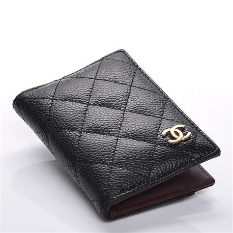 caviar quilted card holder wallet black chanel|CHANEL Caviar Quilted Flap Card Holder Wallet Black.